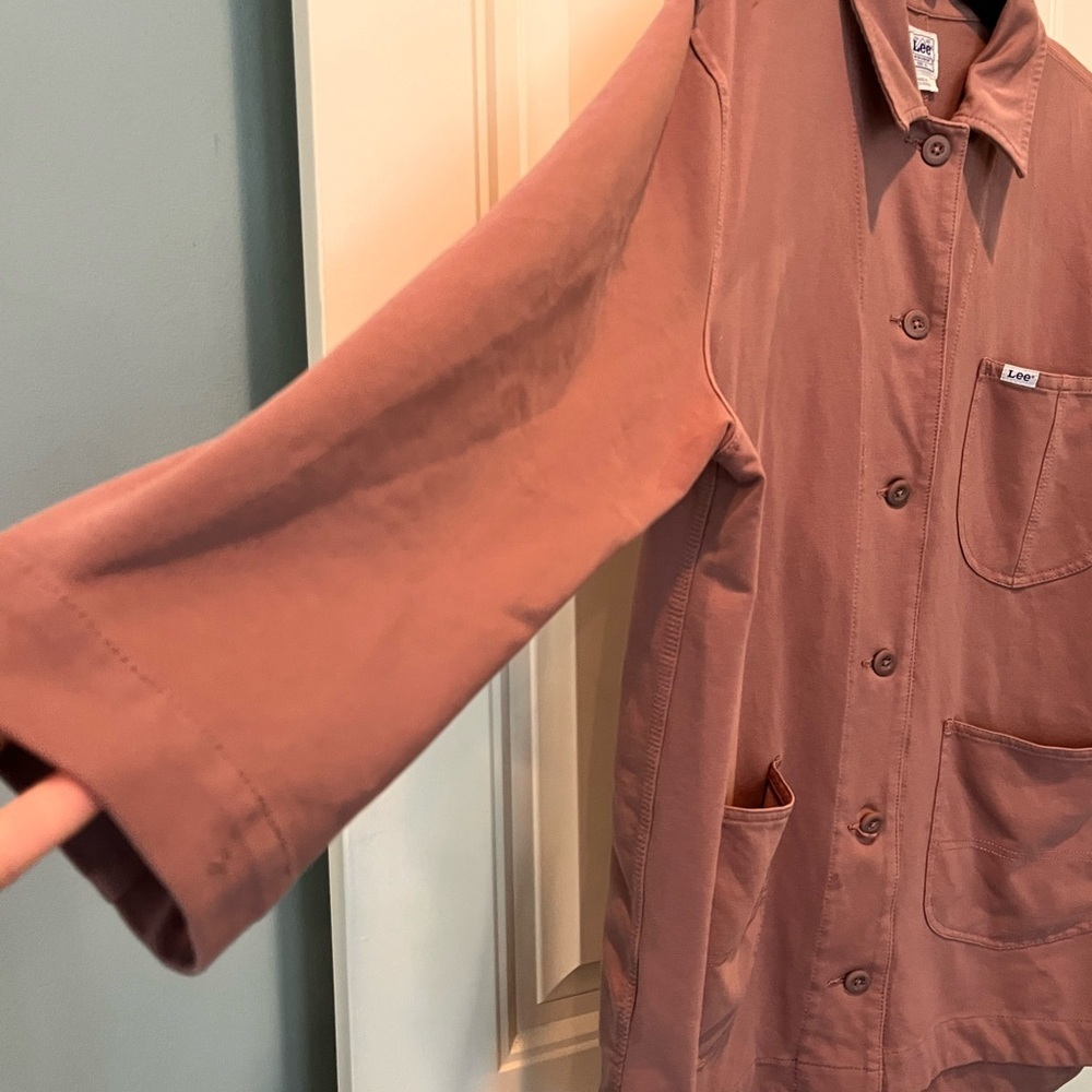 Lee Jacket Dusty Rose Size XL Quality Utility Durable Work Wear Warm Spring EUC - Picture 5 of 7
